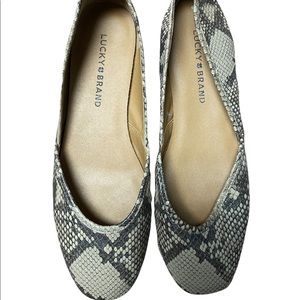 Lucky Brand Snakeskin Print Flat